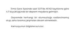 Kayseri'de 4.7 büyüklüğünde deprem