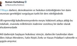 Kurtulmuş, 27 Mayıs'ın yıl dönümünde Menderes, Zorlu ve Polatkan'ı andı