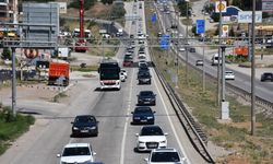 'Kilit kavşak' Kırıkkale'de, bayram dönüşü trafiği