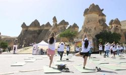 Hindistan Büyükelçiliği'nden Kapadokya'da 'yoga' etkinliği