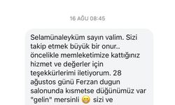 Vali Tekbıyıkoğlu, kendisini sosyal medyadan davet eden çiftin düğününe katıldı