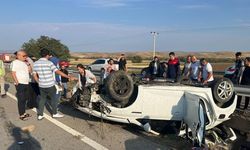 Kaza yapan polis memuru ve eşi hayatını kaybetti