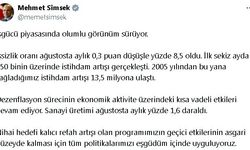 Bakan Şimşek: İş gücü piyasasında olumlu görünüm sürüyor