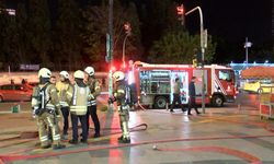 Mecidiyeköy metro istasyonunda yangın